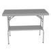 WFX Utility™ 48" W Stainless Steel Top Workbench Stainless Steel in Gray | 33.5 H x 48 W x 24 D in | Wayfair 3E781D53E5034D5EBC3293B85A72E084