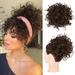 WQJNWEQ 2024 BIG SALE Wig Hair Wraps High Temperature Silk Small Curly Hair Wraps Drawstring Messy Hair Wraps Elastic Net Pull Ponytail Rope Curly Hair