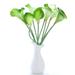 Goilinor Artificial Calla Lily Flowers 10pcs Elegant Lifelike Real Touch Artificial PU Calla Lily Flower Bouquets Bridal Wedding Flower Bouquets (Green)
