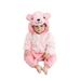 Toddler Infant Dinosaur Costume Flannel Hooded onesie Soft Animal Romper Outfits Gift