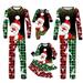 TAIAOJING Baby Matching Christmas Pajamas for Family Fashion Baby For Deer Plaid Print Long Sleeve T Shirt Top And Pants Xmas Sleep Holiday Outfit Family Pajama Sets 6-12 Months