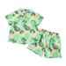 Ykohkofe Kids Boys Summer Short Sleeve Boys Holiday Suit Floral Loose Short Sleeve Suit Baby Out Fit Boys 3-6 Months Outfits Toddler Boy Summer Clothes Swear Outfits Modern Baby Boy Clothes