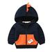 TAIAOJING Unisex Boys Jacket Kids Toddler Baby Girls Autumn Winter Eyes Cartoon Print Cotton Hooded Long Sleeve Hooded Sweatshirt Coat 3-4 Years