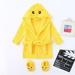 HUANBAI Flannel Hoodie Sleepwear+Footwear Cartoon Girls Bathrobes Boys Outfits Boys Outfits&Set