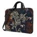 YFYANG 15.6 inch Universal Laptop Bag Oxford Cloth Laptop Sleeve Multi-functional Vintage Floral Botanical Graffiti Notebook Computer Messenger Bag Handbag