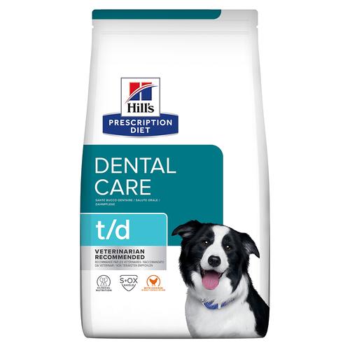 4kg Hill's Prescription Diet t/d Dental Care mit Huhn Hundefutter trocken