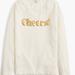 J. Crew Sweaters | J. Crew Factory Cheers! Teddie Sweater Large Crew Neck- New | Color: Cream/Gold | Size: L