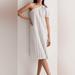 Madewell Swim | Madewell| Seersucker One-Shoulder Puff-Sleeve Midi Dress| Swim Coverup| Sz Xs | Color: Blue/White | Size: Xs