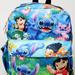 Disney Bags | Disney Lilo And Stitch Purse Backpack Mini 12" Bag All Over Art Print B-Day Gift | Color: Blue/Yellow | Size: Os