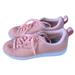 Adidas Shoes | Adidas Womens Size 7.5 F34442 Knit Sneaker Shoes Pink Lace Tie Up Advantage Mesh | Color: Pink | Size: 7.5