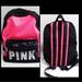 Pink Victoria's Secret Bags | New Pink Logo Bling Campus Backpack Limited Edition | Color: Black/Pink | Size: Os