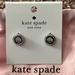 Kate Spade Jewelry | Kate Spade Clear And Silver Spot The Spade Earrings Nwt | Color: Silver | Size: Os