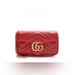 Gucci Bags | Gucci Gg Marmont Matelasse Super Mini Bag | Color: Gold/Red | Size: Os