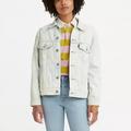 Levi's Jackets & Coats | Levi's Ex-Boyfriend Trucker Jacket Scribble Down Medium Wash Transitional Tie Dy | Color: Blue/White | Size: M