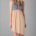 Anthropologie Dresses | Anthropologie Gryphon Asymmetrical Boho Dress Embroidered Size L | Color: Tan | Size: L