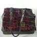 Dooney & Bourke Bags | Dooney & Bourke Womens Red Wine Croco Leather Tassel Bag W/ Wristlet | Color: Red | Size: Os