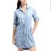 Athleta Dresses | Athleta Candid Button Down Shirt Dress | Color: Blue | Size: S