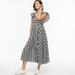 J. Crew Dresses | Jcrew Button-Up Ruffle Dress In Gingham Ap047 | Color: Black/White | Size: Various