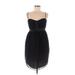 French Connection Cocktail Dress - Party Sweetheart Sleeveless: Black Solid Dresses - Women's Size 8