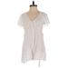 Miss Selfridge Romper: Ivory Polka Dots Rompers - Women's Size 2 Petite