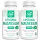 Liposomal Magnesium Complex 2200mg-Liposomal Complex High Potency Magnesium Threonate, Magnesium Glycinate, Magnesium Citrate, Powerful Supplement, Gluten Free, 60 softgels.