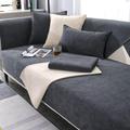 Gluhbirnen Soft Chenille Sofa Cover, Funny Fuzzy Uk Sofa Cover, Corner Sofa Cover, Herringbone Chenille Fabric Furniture Protector Sofa Cover, Dark Gray, 110 * 210CM