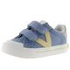 Victoria 1065189-KIDS Low Basketball Tribe Canvas & Contrast & Scratches Unisex Children's Low Trainers, Denim Blue, 5 UK Child