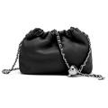 Small Crossbody Bag For Women Trendy.Dumpling Bag Clutch Purse For Women Evening Bag Cloud Purse Vegan Leather Hobo Bag, Leather-black