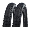 Bikes4Life Schwalbe Bike Tyre Shop:-2 x Schwalbe Smart Sam 27.5 x 2.6 Black Performance Wired Tyres