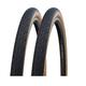 Bikes4Life Schwalbe Bike Tyre Shop:-2 x Schwalbe Road Cruiser 700 x 35 Amberwall Wired Tyres