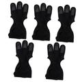 Milisten 5pcs Archery Finger Stall Gloves Hunting Hand Protector Guard Wax Accessory Mittens Wear-resistant Archery Glove Archery Equipment Archery Finger Guard Portable Recurve Bow Spandex