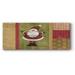 The Holiday Aisle® Holiday Santa On Canvas Print Canvas, Solid Wood in Brown/Green/Red | 24 H x 60 W x 1.5 D in | Wayfair