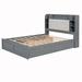 Red Barrel Studio® Alcurve Upholstered Platform Storage Bed Upholstered in Gray | 47.3 H x 63 W x 91.3 D in | Wayfair