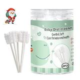 48PCS Baby Toothbrush Newborn or Baby Tongue Cleaner Disposable Baby Gum Cleaning Gauze Oral Cleaning Care Suitable for 0-36 Months Baby (1Pack)