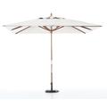 Parasol en bois carré 3x3 ecru