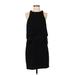 Club Monaco Casual Dress - Party High Neck Sleeveless: Black Print Dresses - New - Women's Size 2
