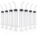 DEPEPE Dental Syringe 8pcs 12cc Disposable Curved Syringe Irrigation Syringe with Curved Tip for Oral Dental Care Tonsil Stones Removing Lab Feeding Small Pet Glue (No Measurement 8)