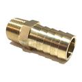 EDGE INDUSTRIAL 5/8 Hose ID to 3/8 Male NPT MNPT Straight Brass Fitting Fuel / AIR / Water / Oil / Gas / WOG (Qty 1)