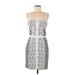 Rebecca Minkoff Cocktail Dress - Sheath: Gray Jacquard Dresses - Women's Size 8