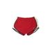 Nike Athletic Shorts: Red Color Block Activewear - Women's Size Small