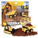 Tonka - Metal Movers Combo Pack - Mighty Dump Truck & Bulldozer Brown