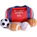 Obami My First Sports Bag Baby 4 Tiny Cloth Balls Interesting and Rich Sport Balls for Early Education Baby Toy