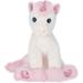 Bearington Lil Dreamer White and Pink Plush Stuffed Animal Unicorn 8 Inches