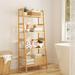 4-Tier Freestanding Bamboo Ladder Bookcase