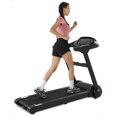 400lb Capacity Folding Treadmill with LCD Monitor for Home Office - 16.6"D x 49.5" W x 46.5"H