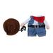 Dogs And Cats Funny Cowboy Change Outfit Standing Up Teddy Bear Bull Funny Outfit Outfit Pet Clothes for Small Dogs Girl