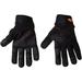 Klein Tools 40234 Wire Pulling Gloves Extra Grip Work Gloves with Thumb Reinforcements and Grip Patches on Palm and Fingertips Extra Large Black