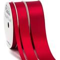 Ribbli 3 Rolls Double Faced Satin Red Craft Ribbon Total 30 Yards (1/4 Inch x 10-Yard 5/8 Inch x 10-Yard 1 Inch x 10-Yard) Use for Bows Bouquet Wreath Gift Wrapping Christmas Decoration