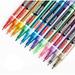ZEYAR Glitter Paint Pens Water based Extra Fine Point Nylon Tip 12 Colors Great for Gift Card Poster Album Christmas Card and more. Non-Toxic and Safe