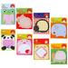 8Pcs Cartoon Memo Notepads Tear-off Note Pads Adhesive Notepads Sticky Tabs Note Taking Notepads